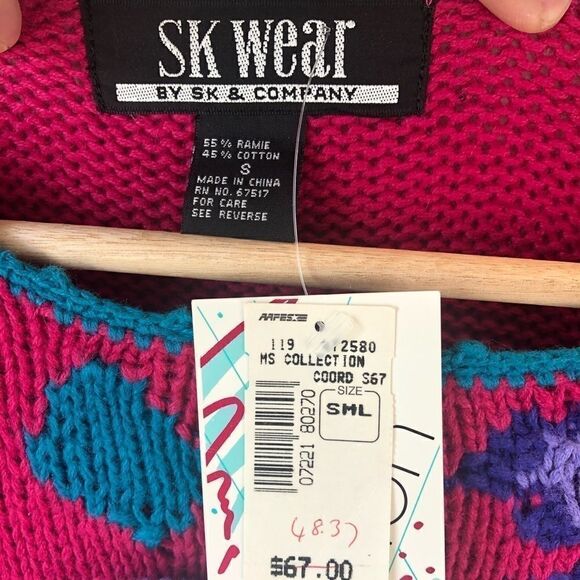 NWT SK Wear Ramie Blend Sweater Size S - Picture 5 of 8